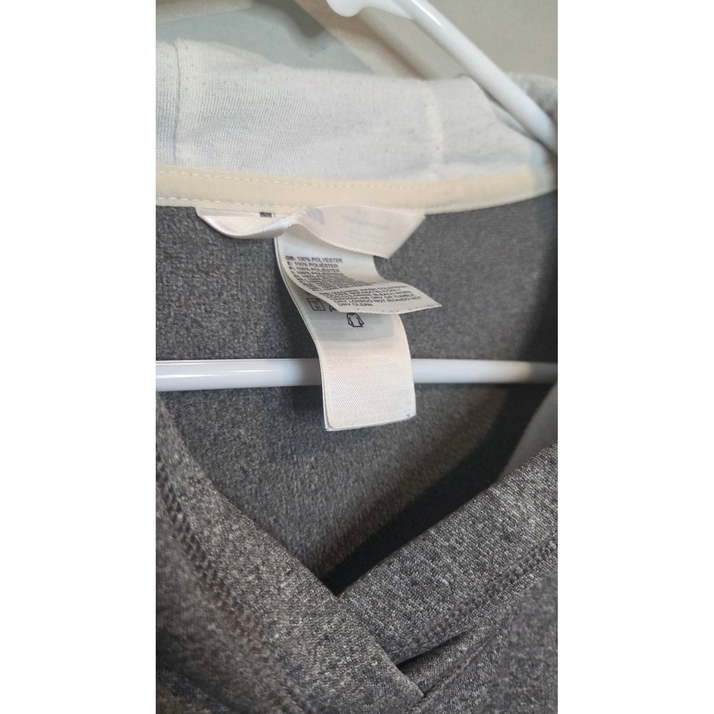 The North Face Hoodie Sweatshirt Womens Small Gray White Graphic Logo Pullover - Picture 3 of 6